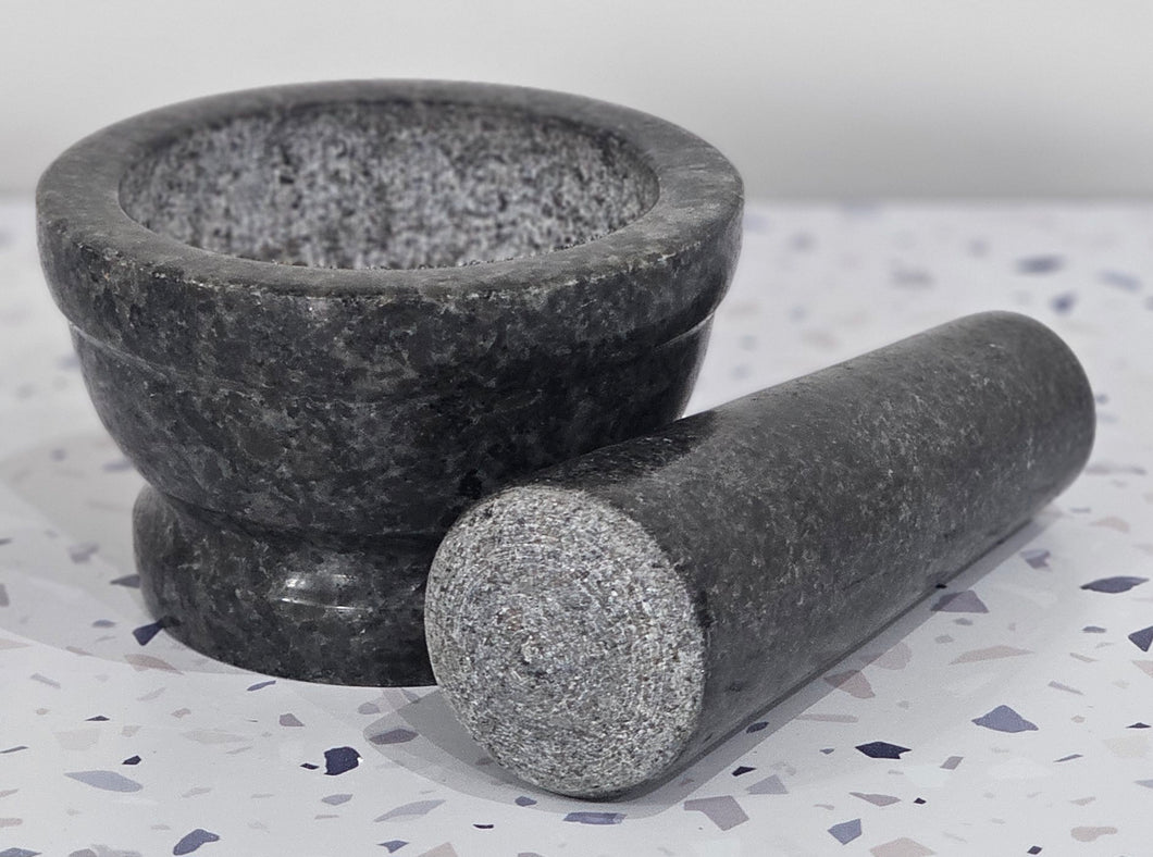Granite Mortar & Pestle Black