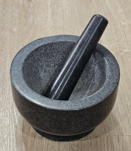 Load image into Gallery viewer, Granite Mortar &amp; Pestle Black
