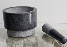 Load image into Gallery viewer, Granite Mortar &amp; Pestle Black
