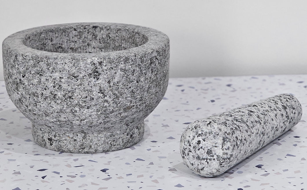 Granite Mortar & Pestle Grey