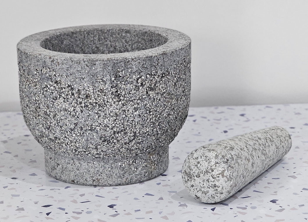 Granite Mortar & Pestle Grey