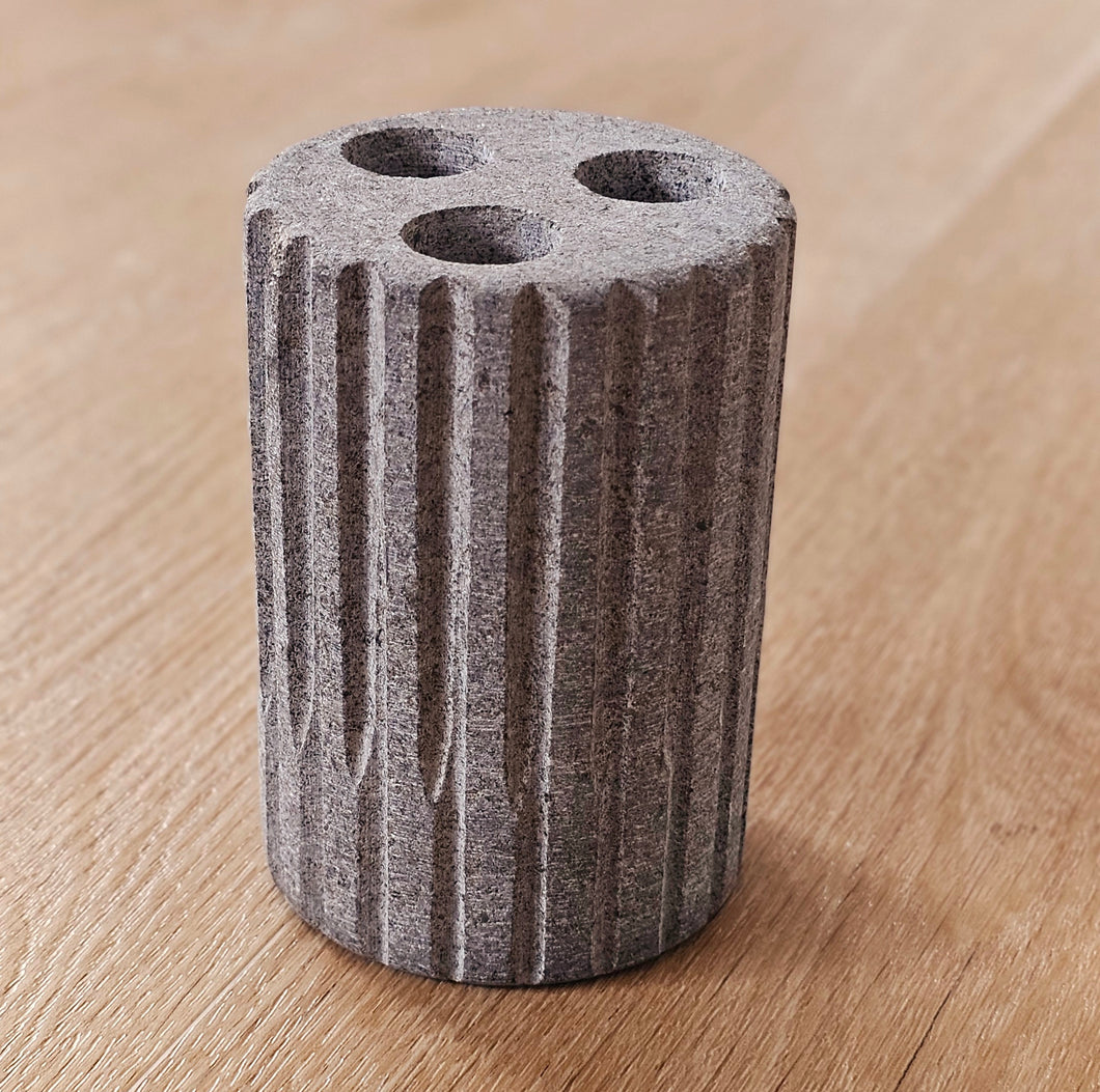 Granite Toothbrush Bucket Grey