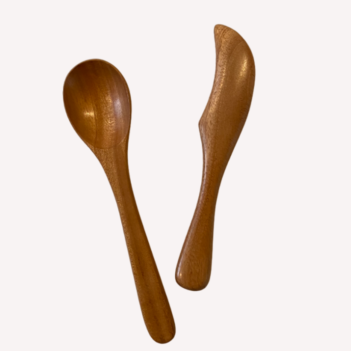 Neem Wooden Knife and Spoon Set