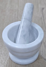 Load image into Gallery viewer, Marble Mortar &amp; Pestle Grey
