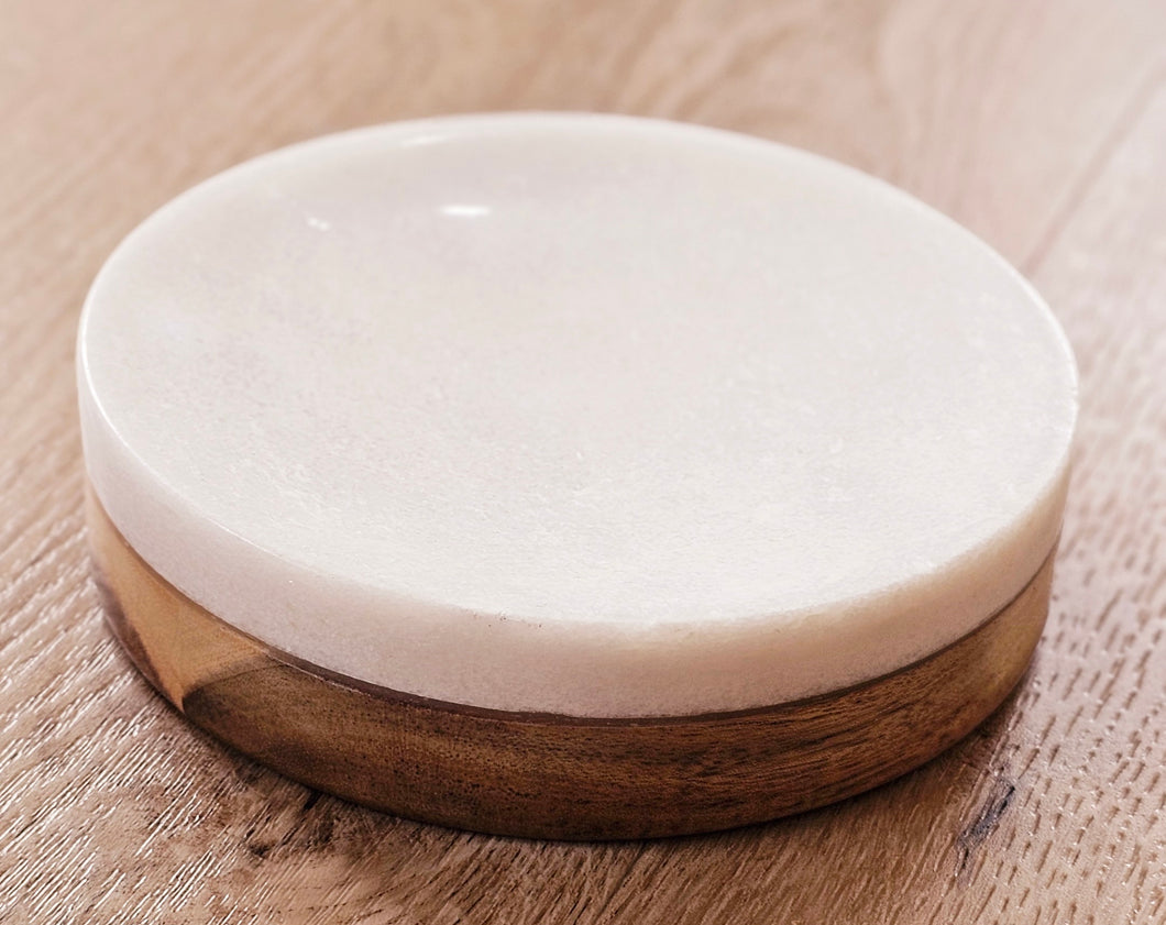 Marble Soap Box White