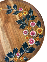 Load image into Gallery viewer, handpainted floral wooden serving plate, buy now at Vivre, Nelson, NZ
