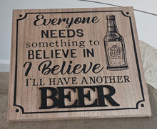 Load image into Gallery viewer, photo 1 of Rustic Wooden Beer Quote Sign
