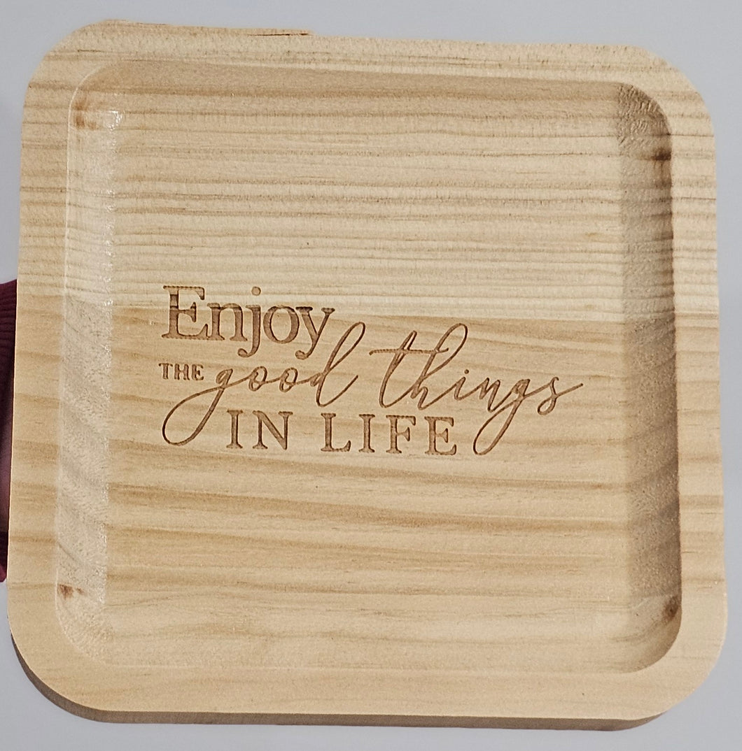 photo of Engraved Wooden Tray
