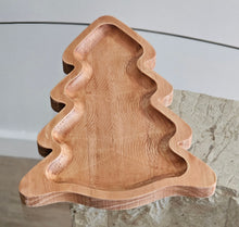 Load image into Gallery viewer, photo 1 of Christmas Tree-Shaped Wooden Serving Tray

