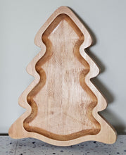 Load image into Gallery viewer, photo 2 of Christmas Tree-Shaped Wooden Serving Tray
