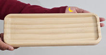 Load image into Gallery viewer, Natural Wooden Rectangular Tray – Modern Minimalist Organizer
