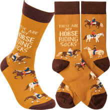 Load image into Gallery viewer, These are my horse riding socks, fun socks with attitude at Vivre, Nelson, NZ
