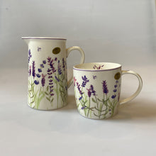 Load image into Gallery viewer, Lavender Fine China Jug, buy now at Vivre, Nelson, NZ, lavender socks, spoon rests, mugs
