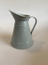 Load image into Gallery viewer, Flowers and Garden shabby chic styled metal jug at Vivre, Nelson, NZ
