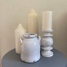 Load image into Gallery viewer, shabby chic country cottage styled white crock, buy now at Vivre, Nelson, NZ
