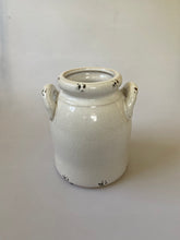 Load image into Gallery viewer, shabby chic country cottage styled white crock, buy now at Vivre, Nelson, NZ
