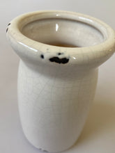 Load image into Gallery viewer, shabby chic country cottage styled milk bottle vase, buy now at Vivre, Nelson, NZ
