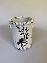 Load image into Gallery viewer, Shabby chic styled Birds and Branches Crock, buy now at Vivre, Nelson, NZ
