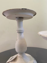 Load image into Gallery viewer, Cream distressed shabby chic styled candle holder buy now at Vivre, Nelson, NZ
