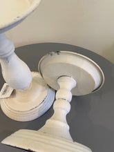Load image into Gallery viewer, Cream distressed shabby chic styled candle holder buy now at Vivre, Nelson, NZ
