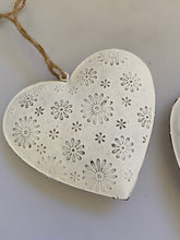 Load image into Gallery viewer, White Flower Hanging Heart, buy now at Vivre, Nelson, NZ
