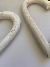 Load image into Gallery viewer, Shabby Chic styled white wood open heart, buy now at Vivre, Nelson, NZ
