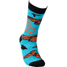 Load image into Gallery viewer, Fun funky socks, knee high and crew, for when you want socks with attitude, buy now at Vivre, Nelson, NZ. Great practical and attractive gift idea.
