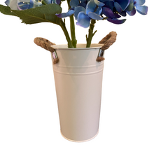 Load image into Gallery viewer, Shabby chic country styled bucket vase, buy now at Vivre, Nelson, NZ
