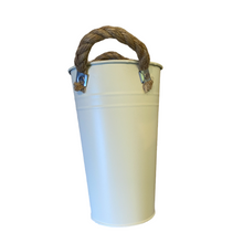 Load image into Gallery viewer, Shabby chic country styled bucket vase, buy now at Vivre, Nelson, NZ
