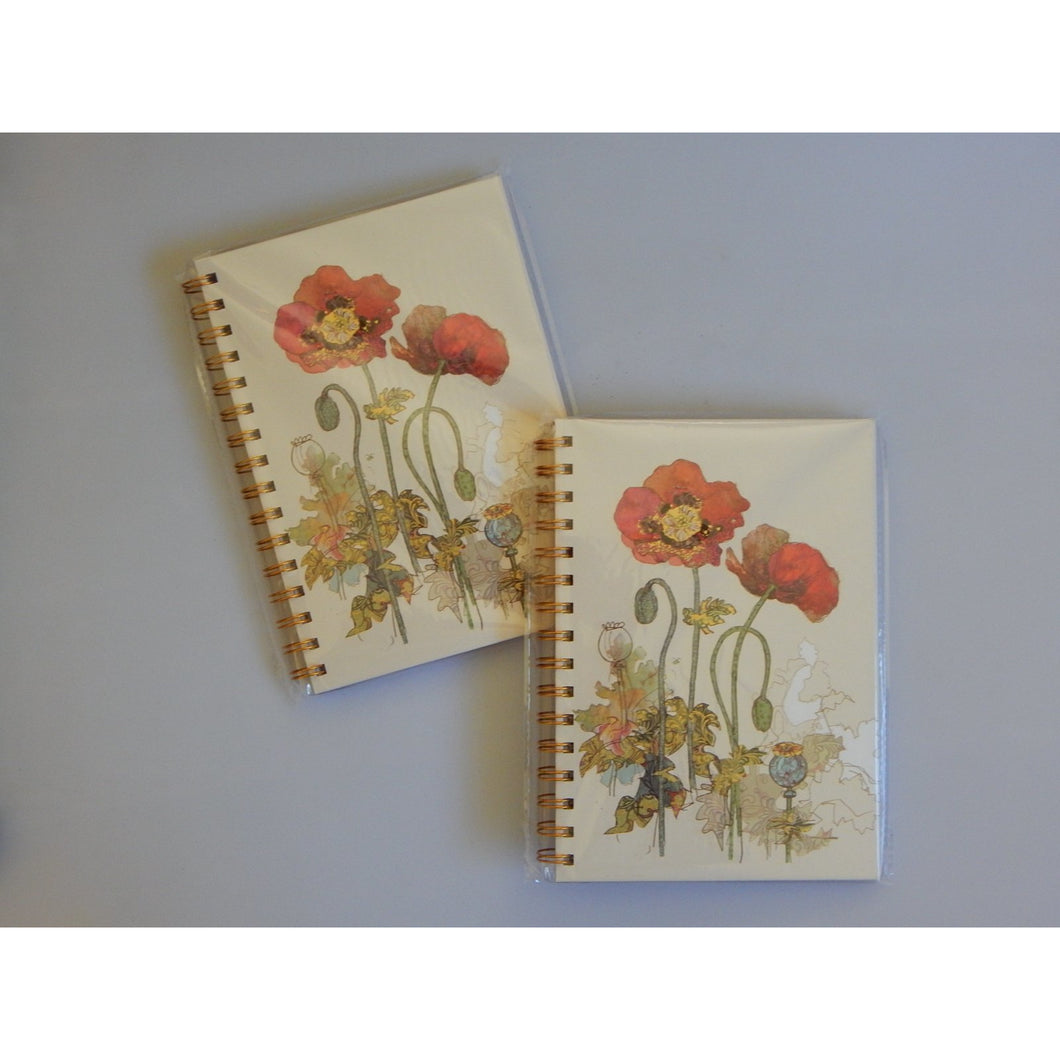Poppy A5 Notebook Journal buy now at Vivre, Nelson, NZ