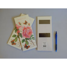 Load image into Gallery viewer, Shabby chic styled rose shopping list memo pad, buy now at Vivre, Nelson, NZ
