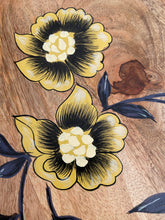 Load image into Gallery viewer, Hand painted floral mango wood serving tray, buy now at Vivre, Nelson, NZ
