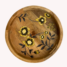 Load image into Gallery viewer, Hand painted floral mango wood serving tray, buy now at Vivre, Nelson, NZ
