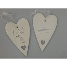Load image into Gallery viewer, Ceramic Heart love you lots and lots at Vivre, Nelson, NZ
