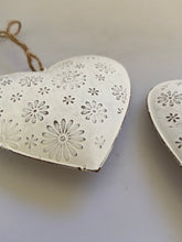 Load image into Gallery viewer, White Flower Hanging Heart, buy now at Vivre, Nelson, NZ

