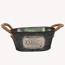 Load image into Gallery viewer, Jardin Metal Planter French shabby chic buy now at Vivre, Nelson, NZ
