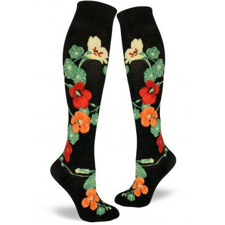 Buy fun funky womens crew and knee high socks at Vivre, Nelson, NZ cats, dogs, flowers, slots and more