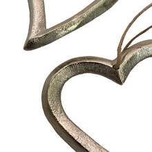 Load image into Gallery viewer, Silver Metal Hanging Heart buy now at Vivre, Nelson, NZ
