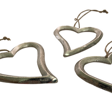 Load image into Gallery viewer, Silver Metal Hanging Heart buy now at Vivre, Nelson, NZ
