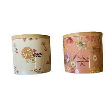 Load image into Gallery viewer, Floral Storage Pots Set of 2

