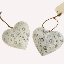 Load image into Gallery viewer, White Flower Hanging Heart, buy now at Vivre, Nelson, NZ
