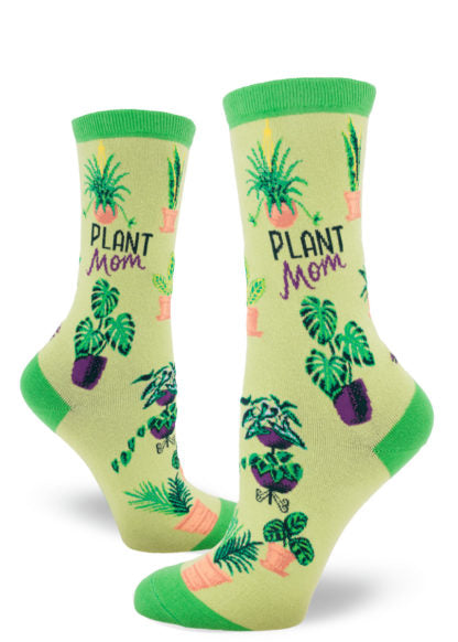 Plant Mom Crew Socks