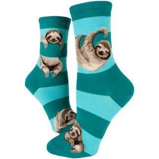 Sloth Stripe Crew Socks